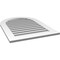 Ekena Millwork Round Top Surface Mount PVC Gable Vent: Functional, w/ 3-1/2"W x 1"P Standard Frame, 26"W x 36"H GVPRT26X3601SF - alternate 2